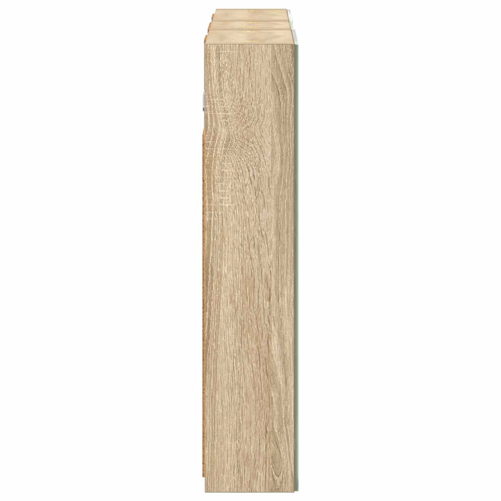 Badkamerkastenset 3 pcs 80 x 10,5 x 50 cm Bewerkt hout
