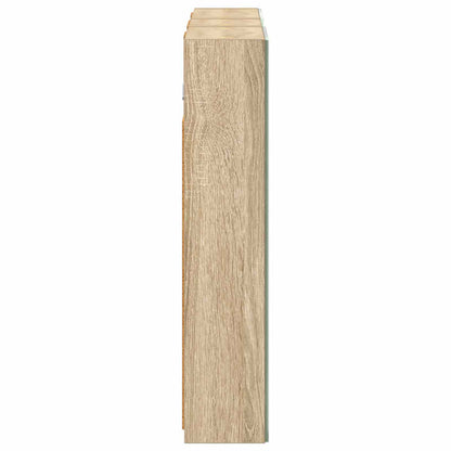 Badkamerkastenset 3 pcs 80 x 10,5 x 50 cm Bewerkt hout