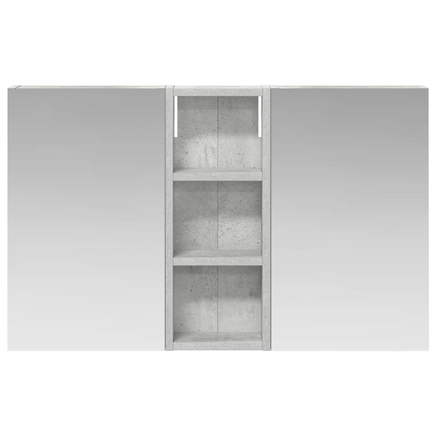 Badkamerkastenset 3 pcs 80 x 10,5 x 50 cm Bewerkt hout