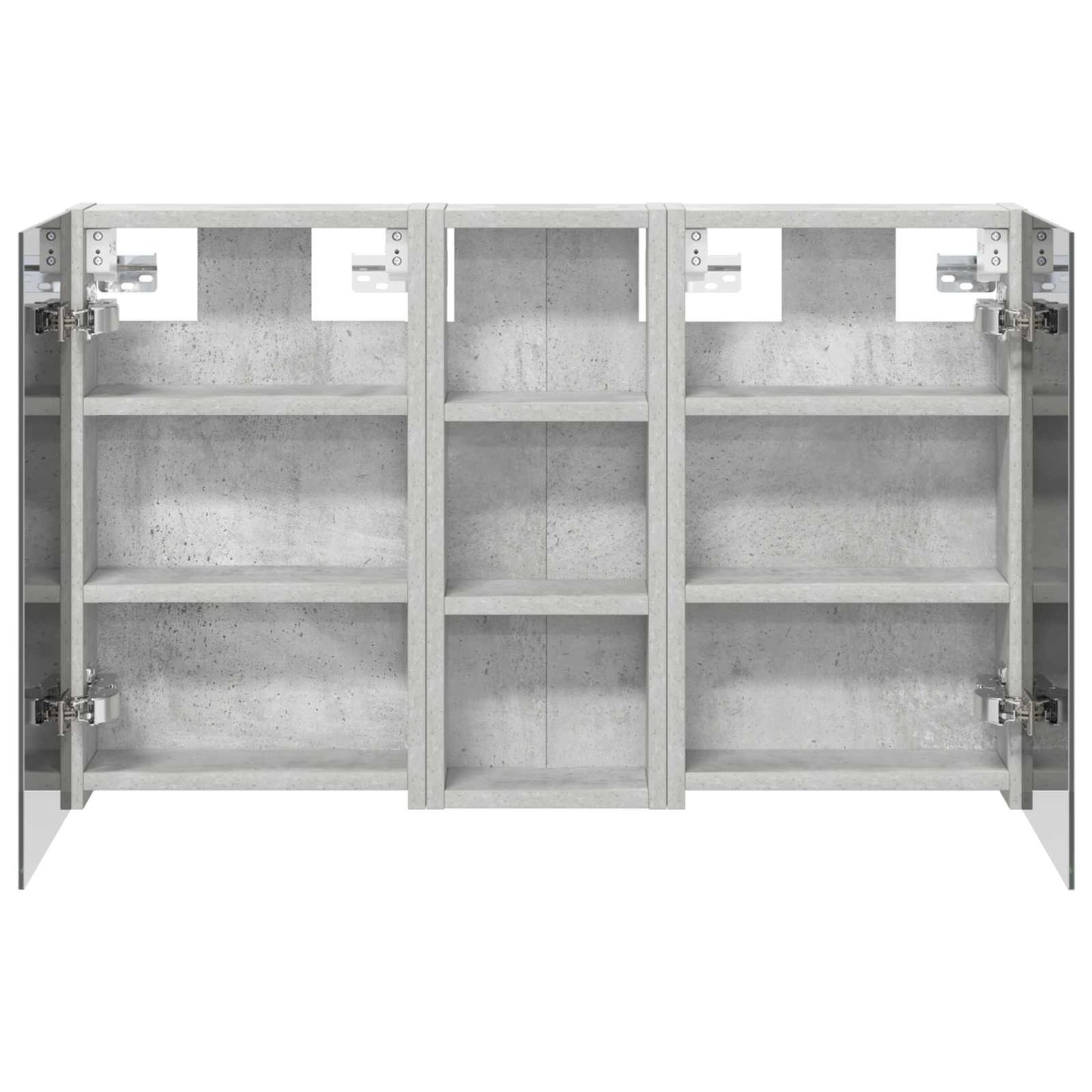 Badkamerkastenset 3 pcs 80 x 10,5 x 50 cm Bewerkt hout