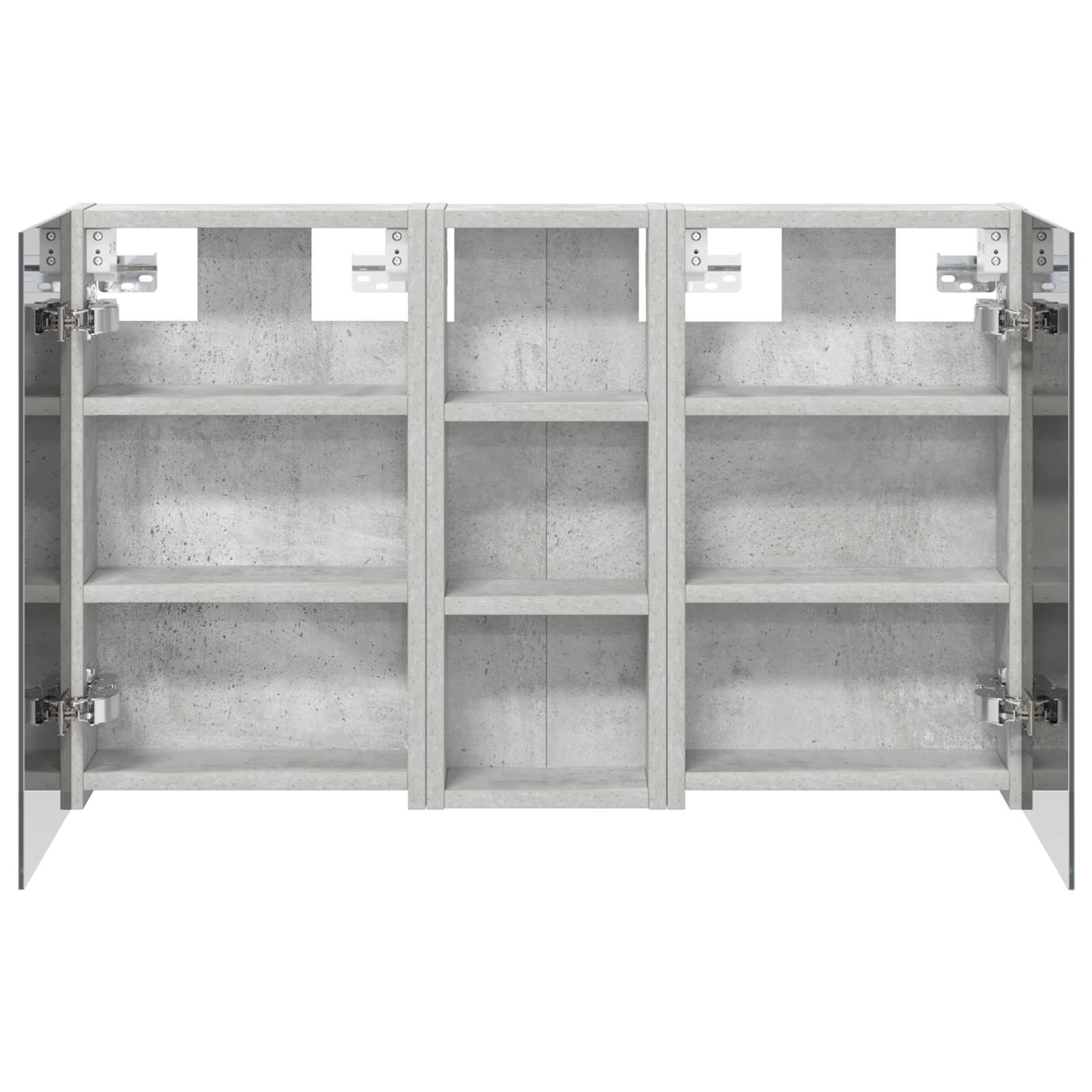 Badkamerkastenset 3 pcs 80 x 10,5 x 50 cm Bewerkt hout