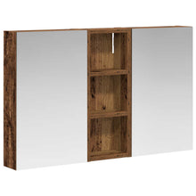 Badkamerkastenset 3 pcs 80 x 10,5 x 50 cm Bewerkt hout