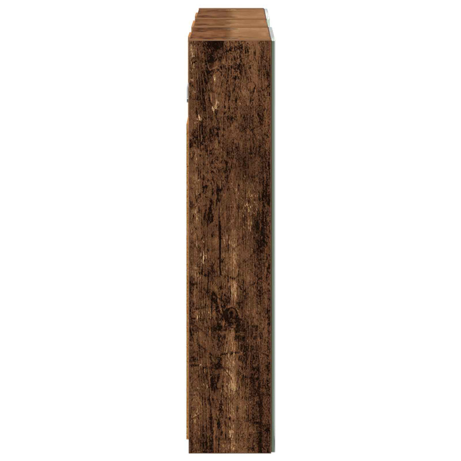 Badkamerkastenset 3 pcs 80 x 10,5 x 50 cm Bewerkt hout