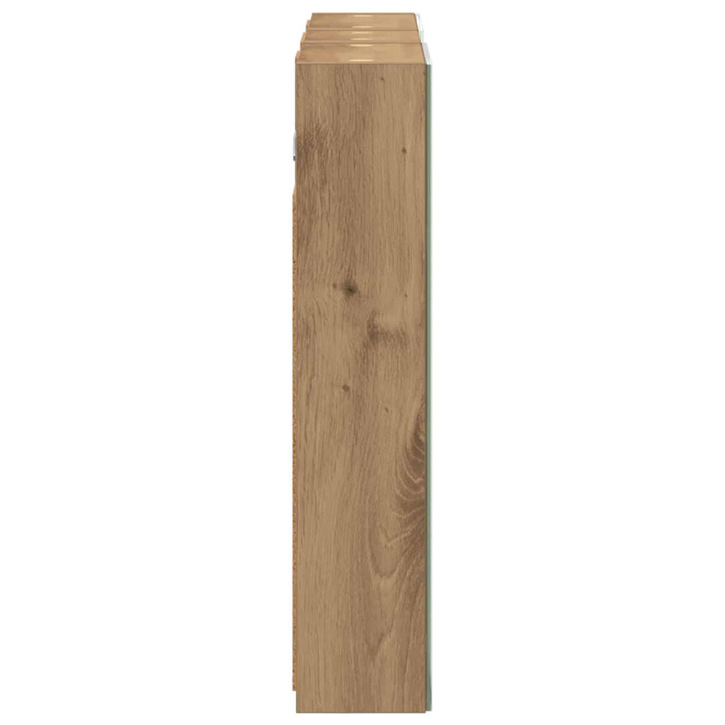 Badkamerkastenset 3 pcs 80 x 10,5 x 50 cm Bewerkt hout