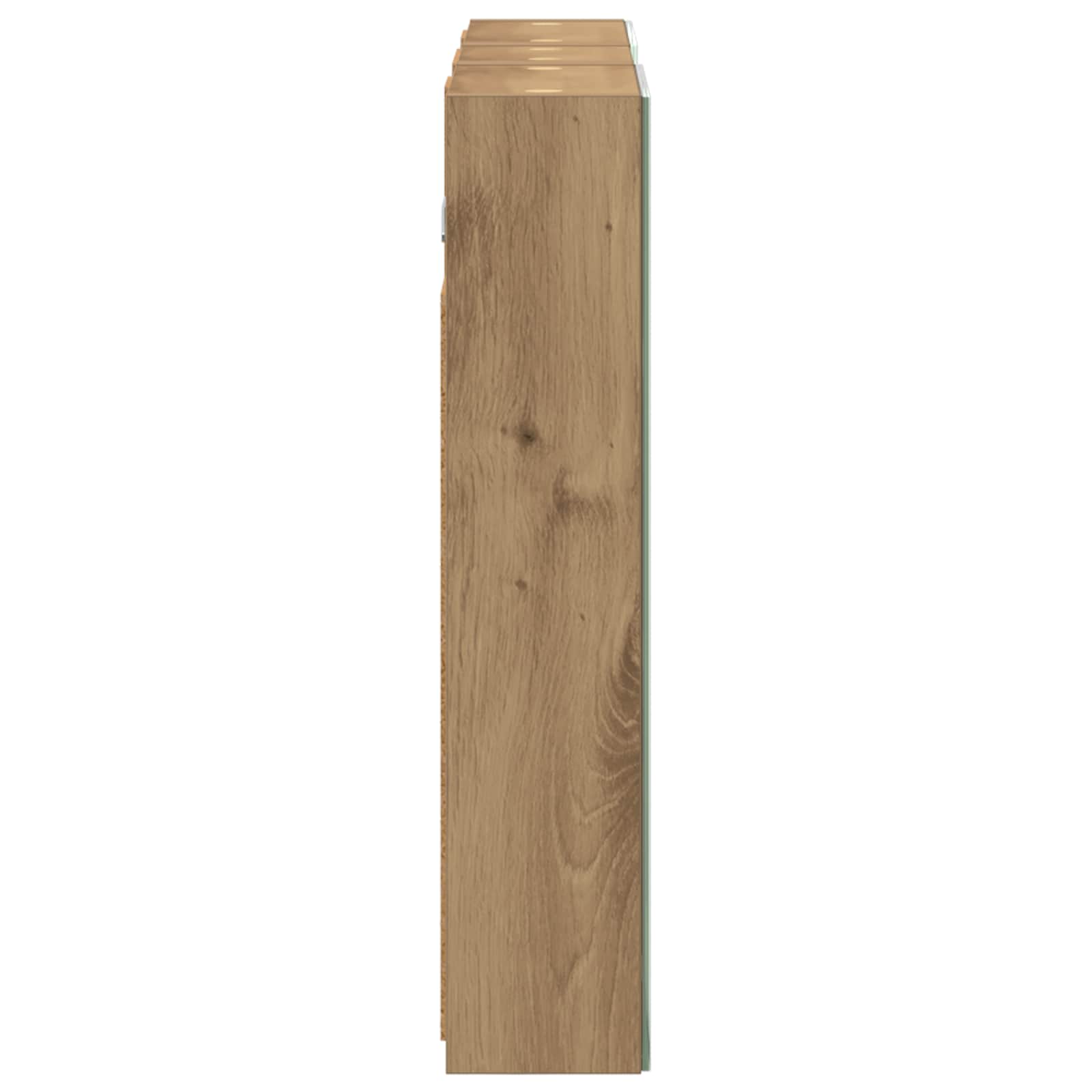Badkamerkastenset 3 pcs 80 x 10,5 x 50 cm Bewerkt hout