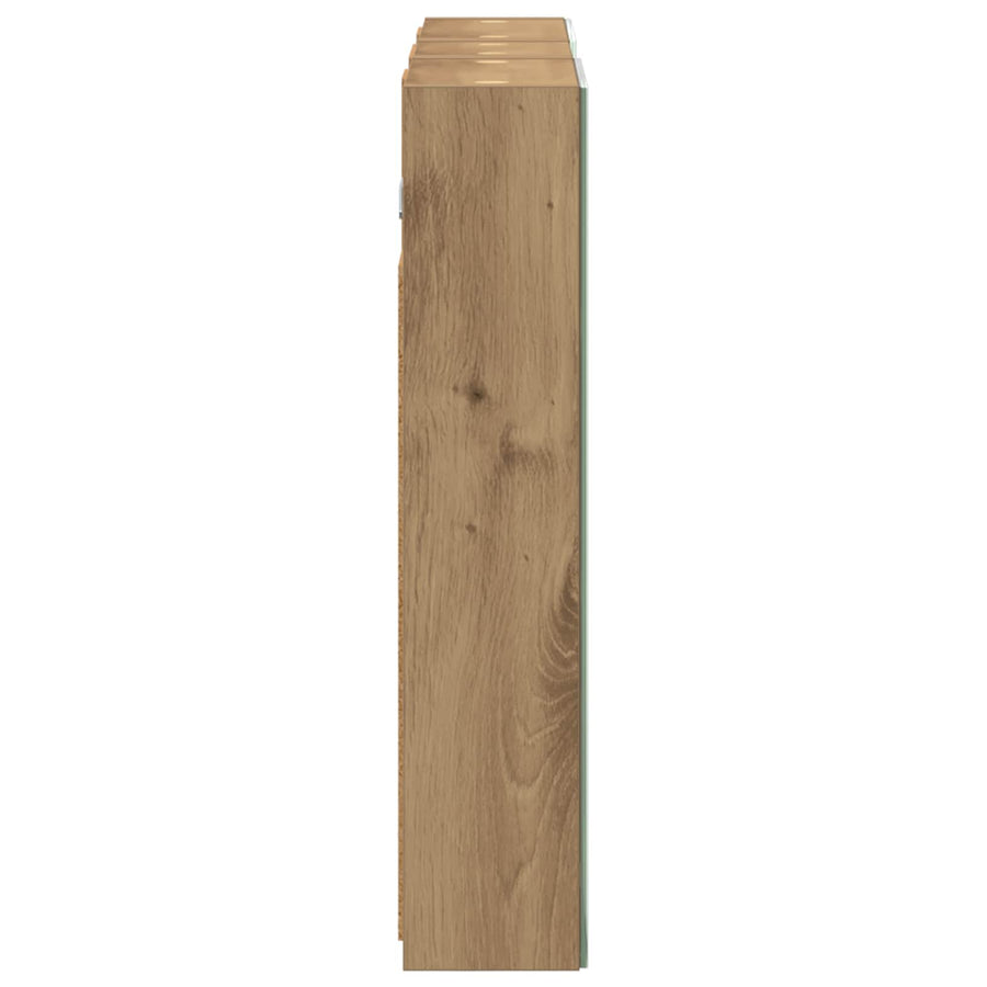 Badkamerkastenset 3 pcs 80 x 10,5 x 50 cm Bewerkt hout