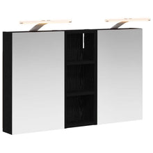 Badkamerkastenset 3 pcs 80 x 10,5 x 50 cm Bewerkt hout