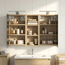 Badkamerkastenset 3 pcs 80 x 10,5 x 50 cm Bewerkt hout