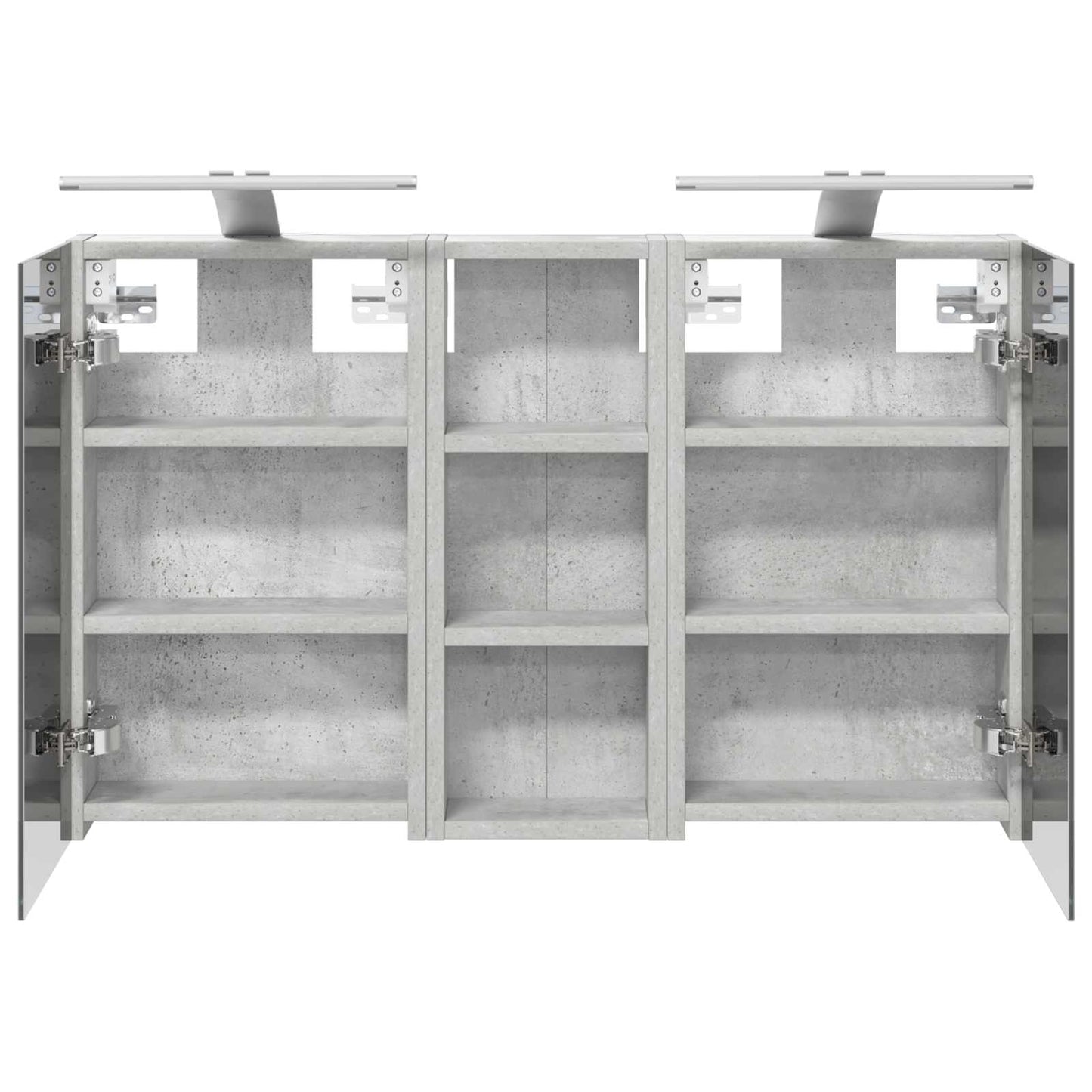 Badkamerkastenset 3 pcs 80 x 10,5 x 50 cm Bewerkt hout