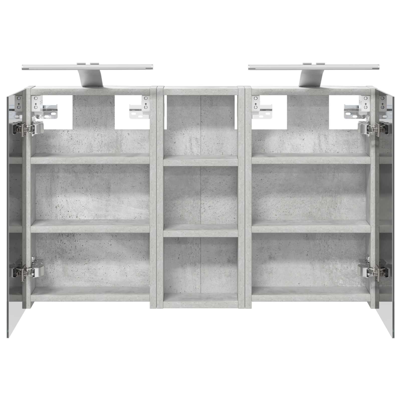 Badkamerkastenset 3 pcs 80 x 10,5 x 50 cm Bewerkt hout