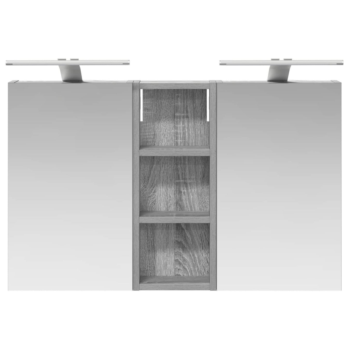 Badkamerkastenset 3 pcs 80 x 10,5 x 50 cm Bewerkt hout