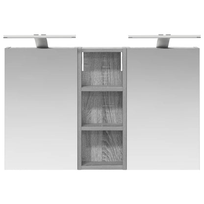Badkamerkastenset 3 pcs 80 x 10,5 x 50 cm Bewerkt hout
