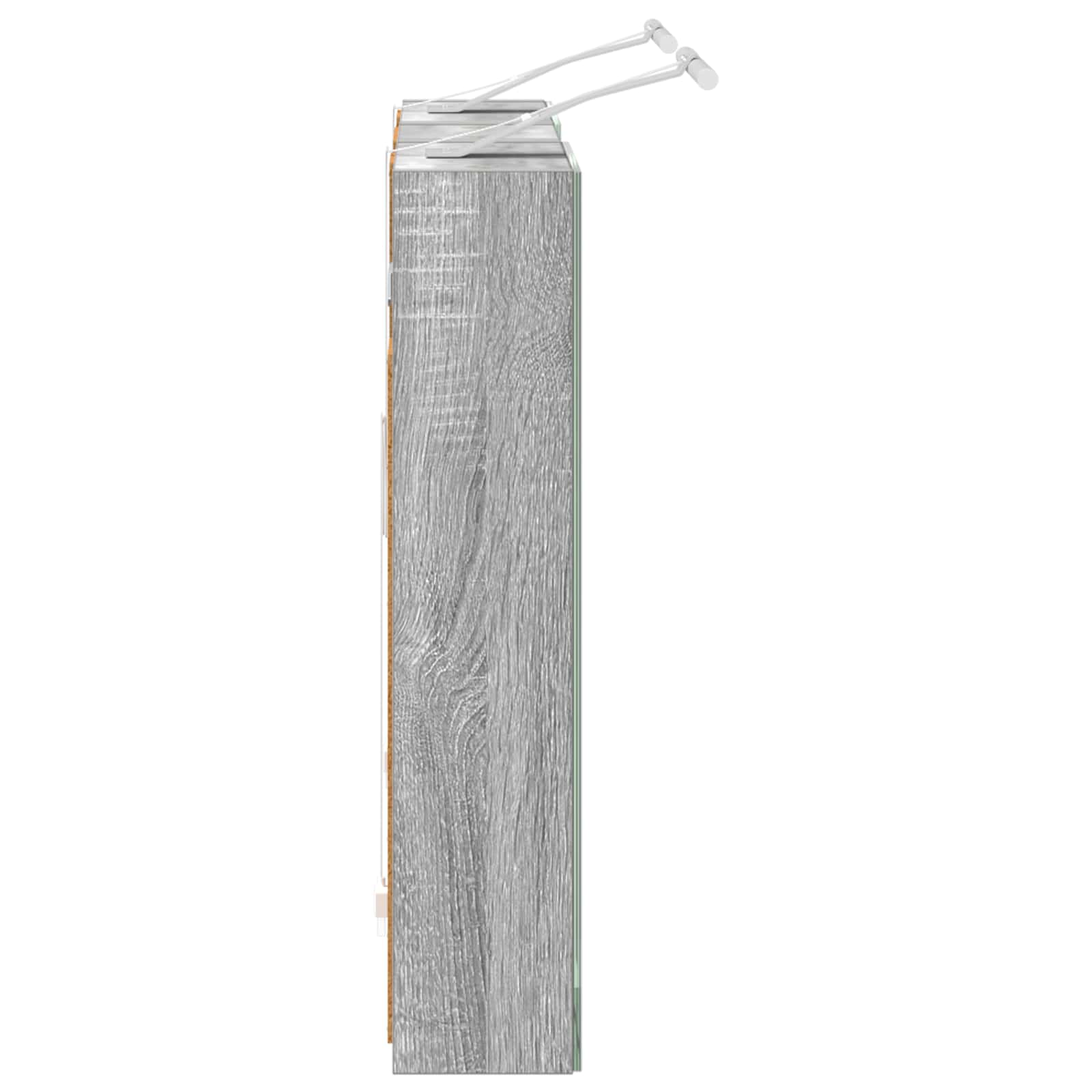 Badkamerkastenset 3 pcs 80 x 10,5 x 50 cm Bewerkt hout