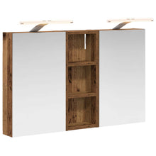 Badkamerkastenset 3 pcs 80 x 10,5 x 50 cm Bewerkt hout