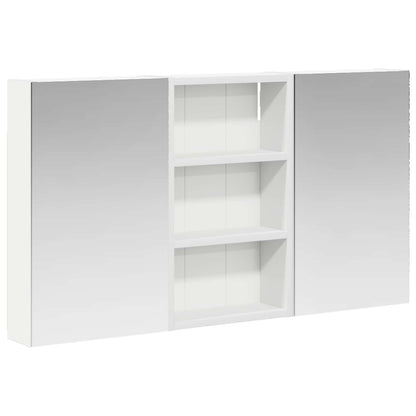 Badkamerkastenset 3 pcs 90 x 10,5 x 50 cm Bewerkt hout