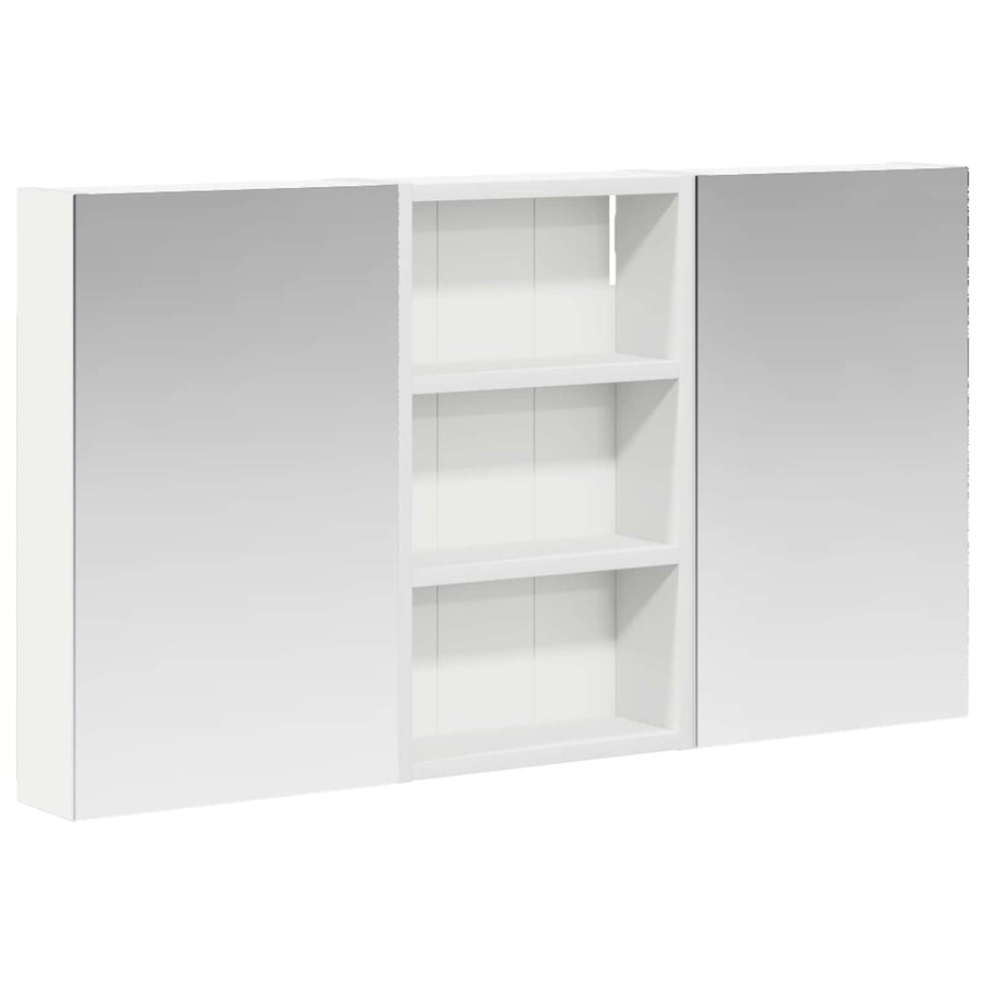 Badkamerkastenset 3 pcs 90 x 10,5 x 50 cm Bewerkt hout