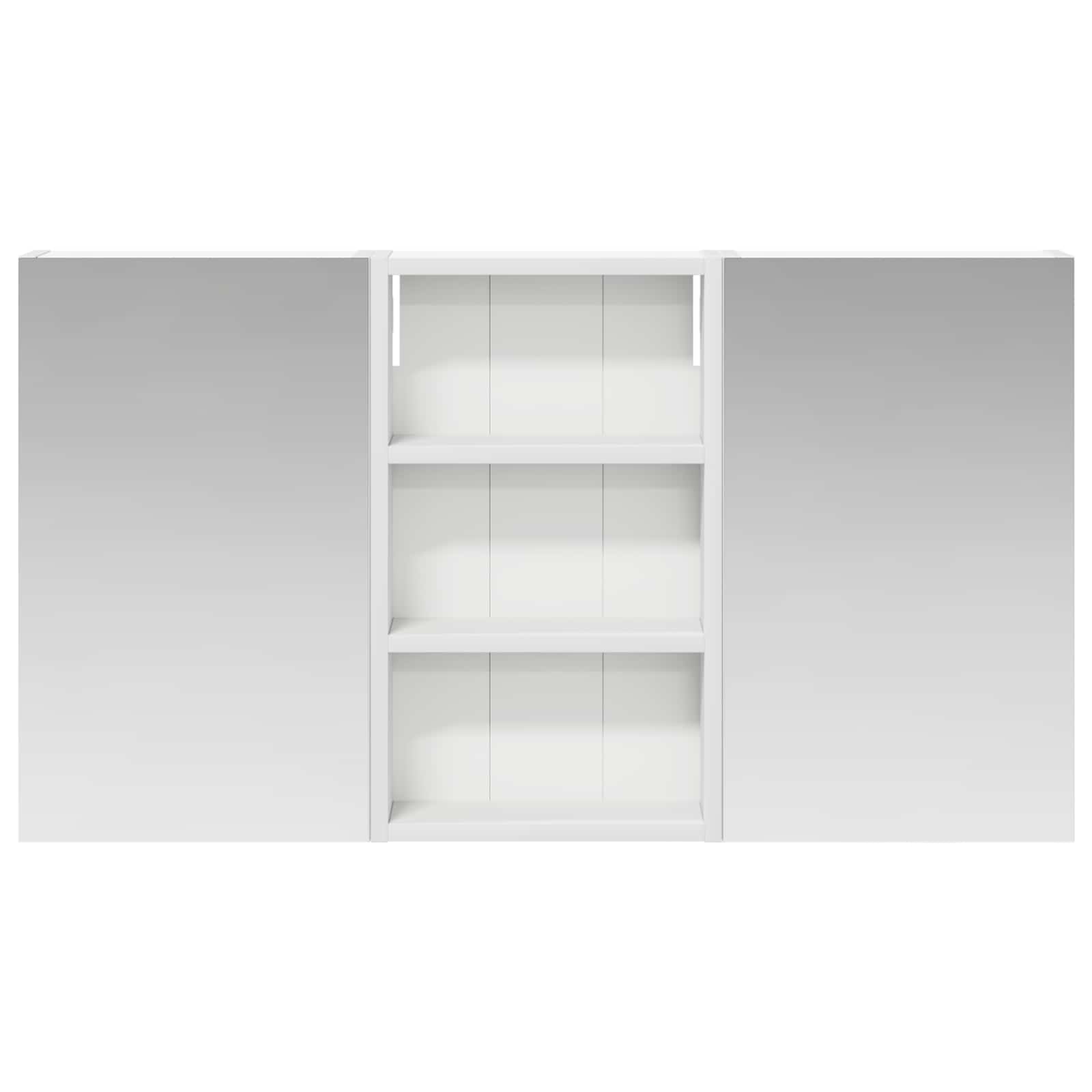 Badkamerkastenset 3 pcs 90 x 10,5 x 50 cm Bewerkt hout