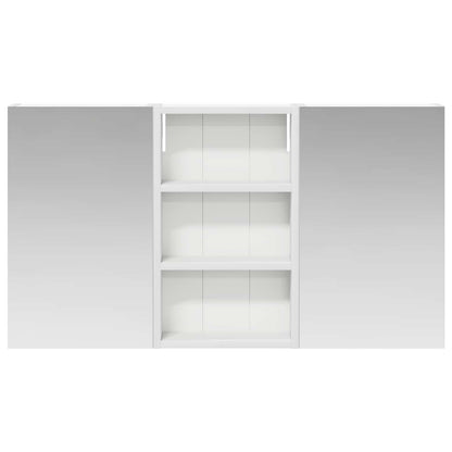 Badkamerkastenset 3 pcs 90 x 10,5 x 50 cm Bewerkt hout