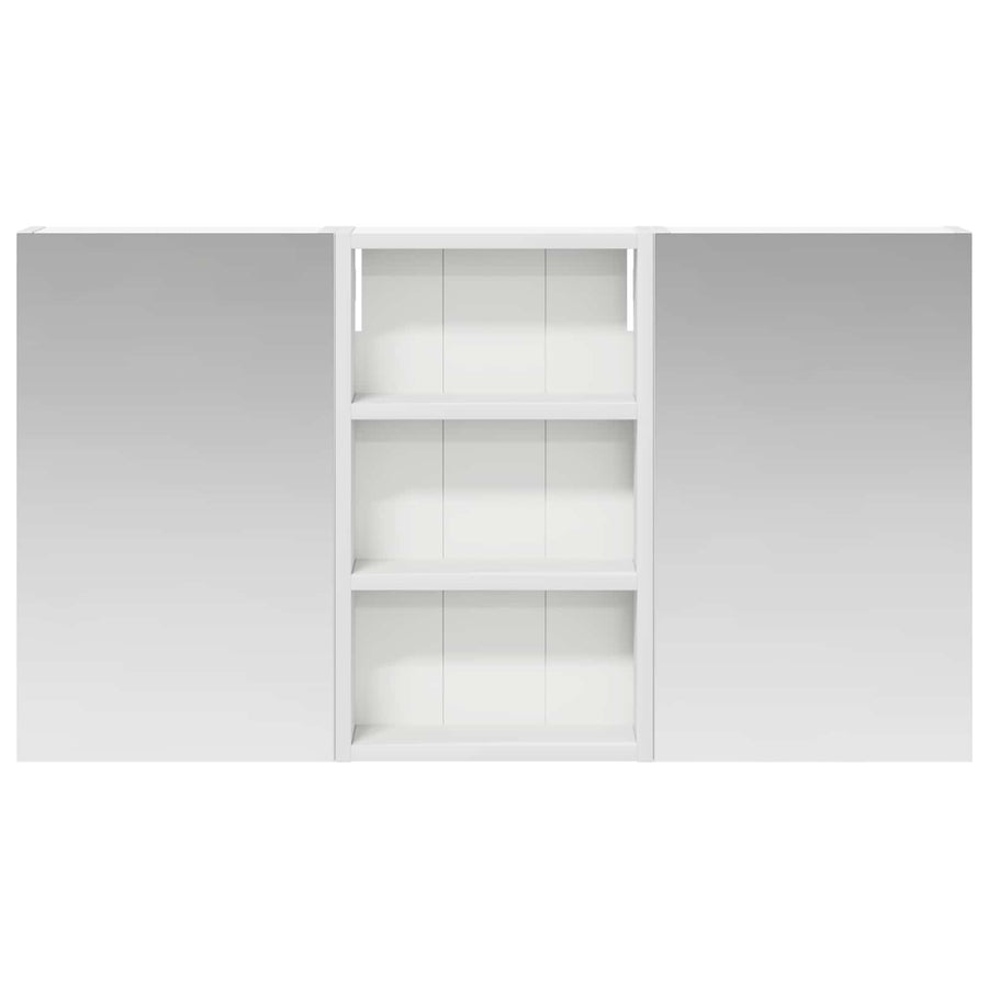 Badkamerkastenset 3 pcs 90 x 10,5 x 50 cm Bewerkt hout