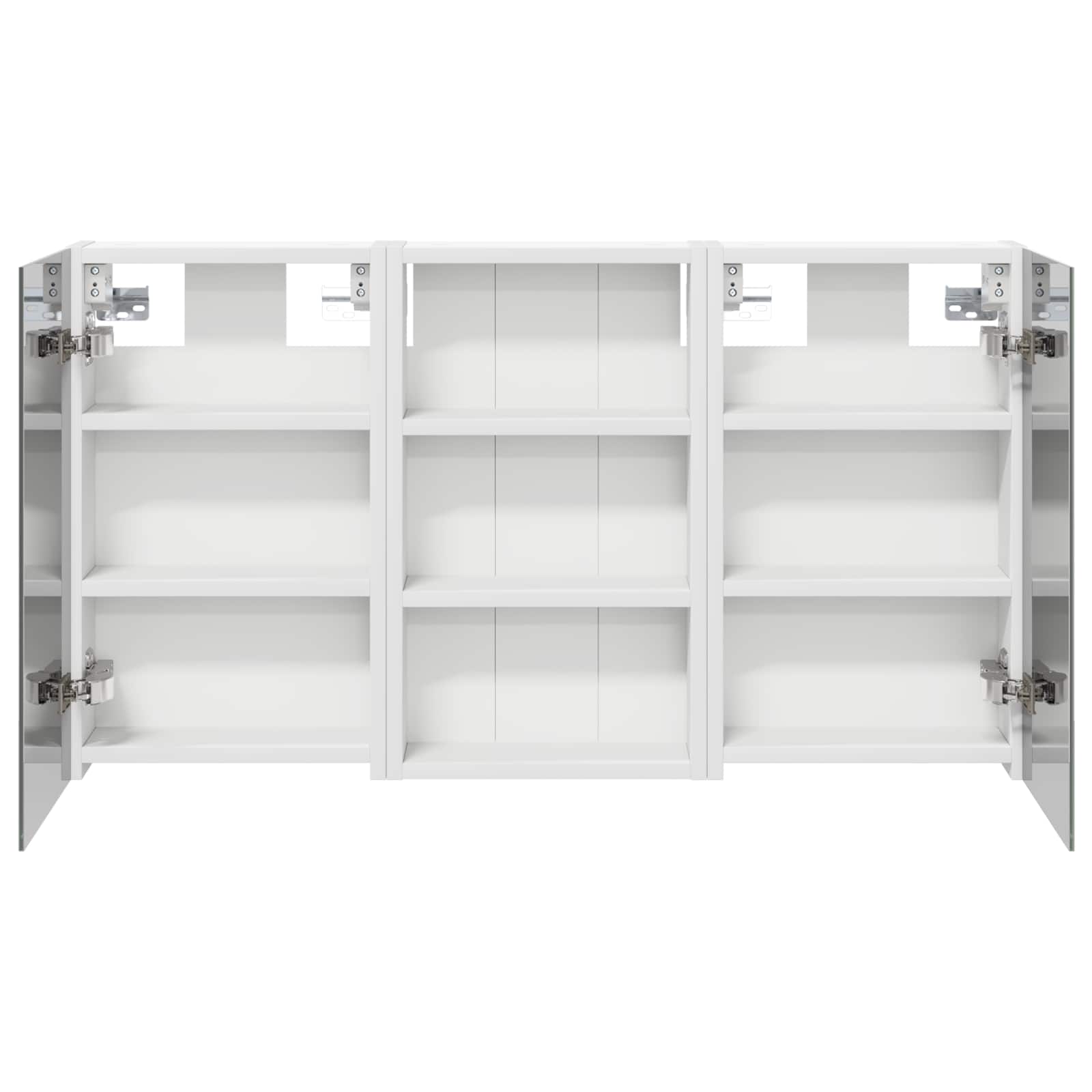 Badkamerkastenset 3 pcs 90 x 10,5 x 50 cm Bewerkt hout