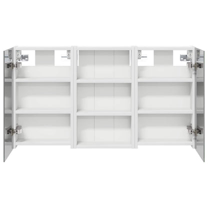 Badkamerkastenset 3 pcs 90 x 10,5 x 50 cm Bewerkt hout