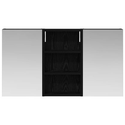 Badkamerkastenset 3 pcs 90 x 10,5 x 50 cm Bewerkt hout