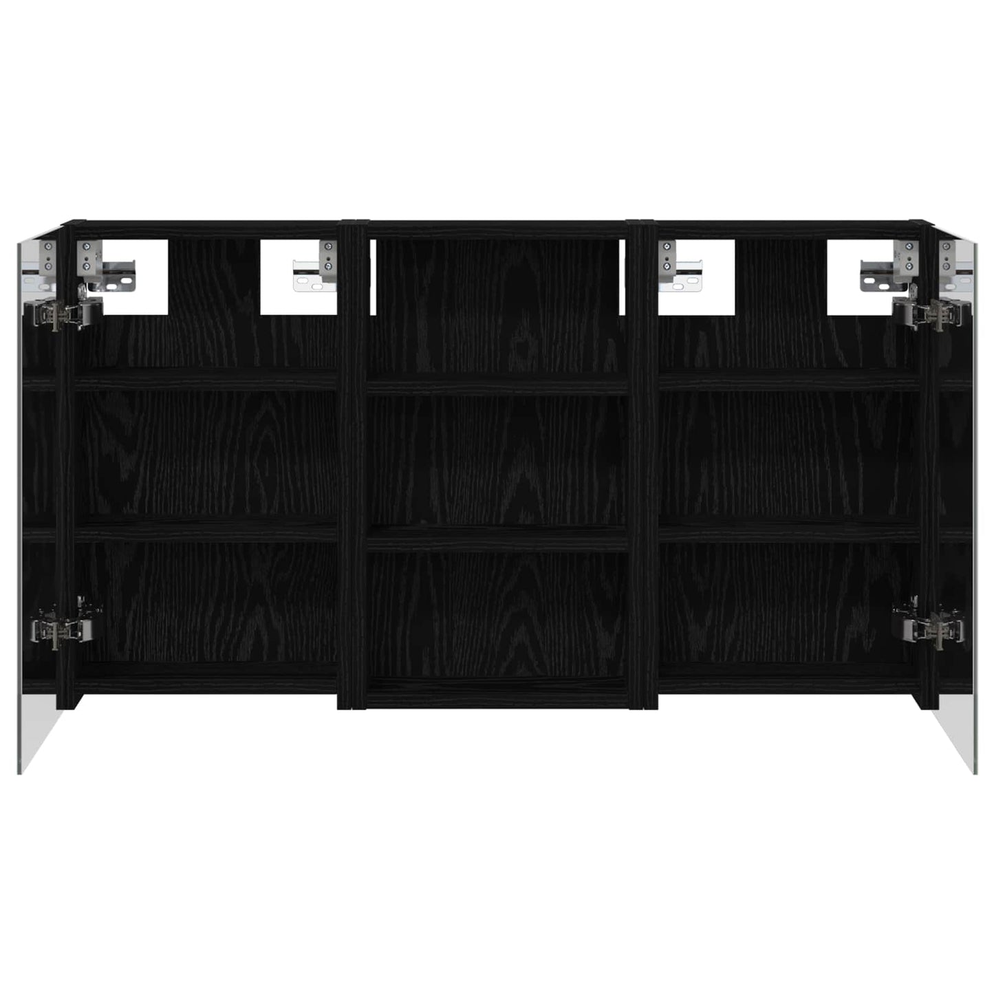 Badkamerkastenset 3 pcs 90 x 10,5 x 50 cm Bewerkt hout