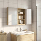 Bathroom cabinet set 3 pcs 90 x 10.5 x 50 cm Engineered wood