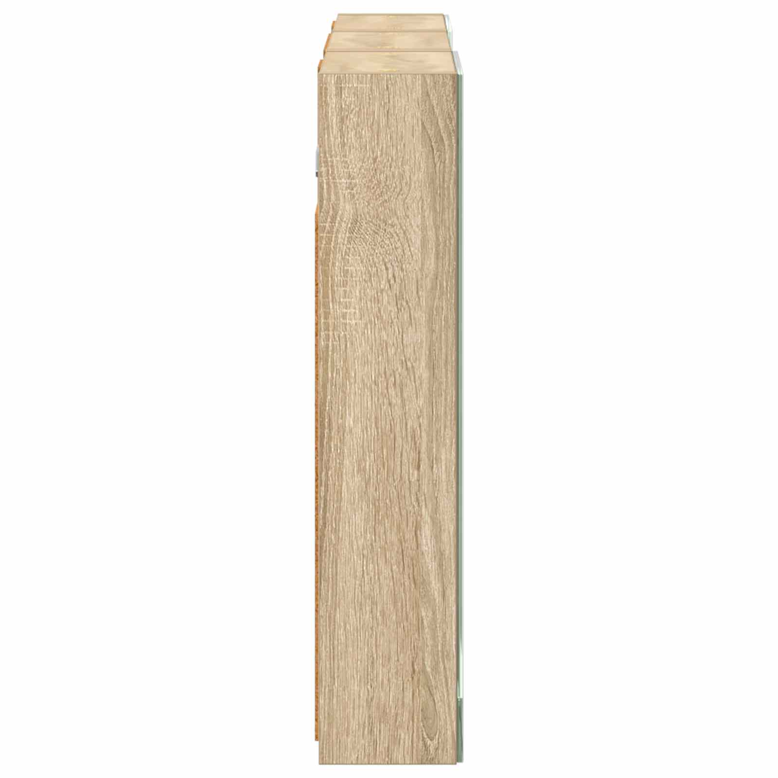 Badkamerkastenset 3 pcs 90 x 10,5 x 50 cm Bewerkt hout