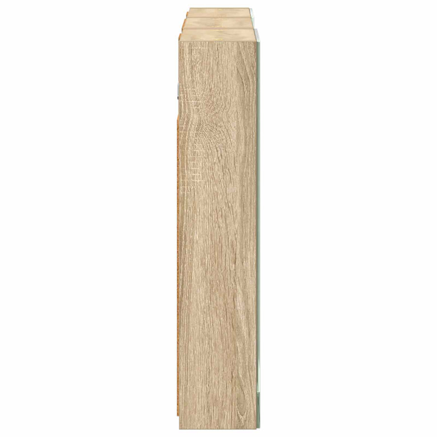 Badkamerkastenset 3 pcs 90 x 10,5 x 50 cm Bewerkt hout