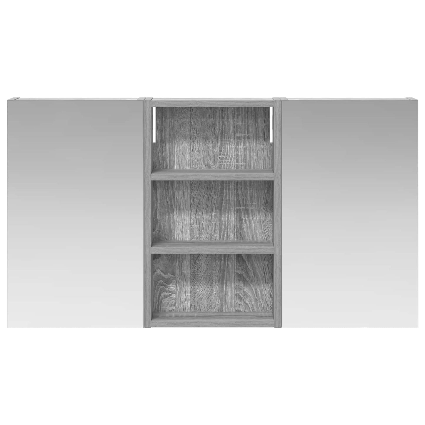 Badkamerkastenset 3 pcs 90 x 10,5 x 50 cm Bewerkt hout