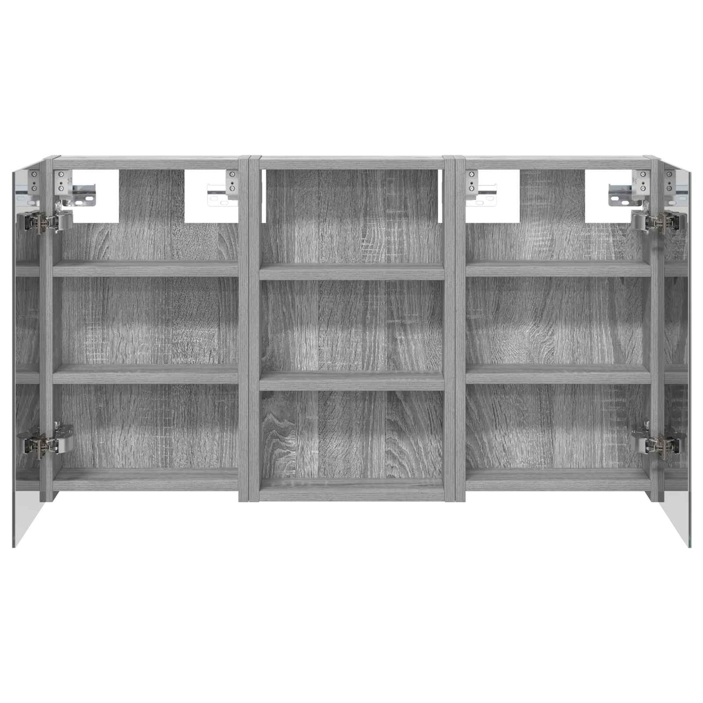 Badkamerkastenset 3 pcs 90 x 10,5 x 50 cm Bewerkt hout