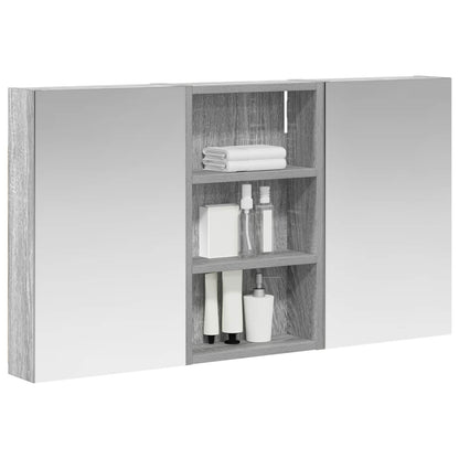 Badkamerkastenset 3 pcs 90 x 10,5 x 50 cm Bewerkt hout