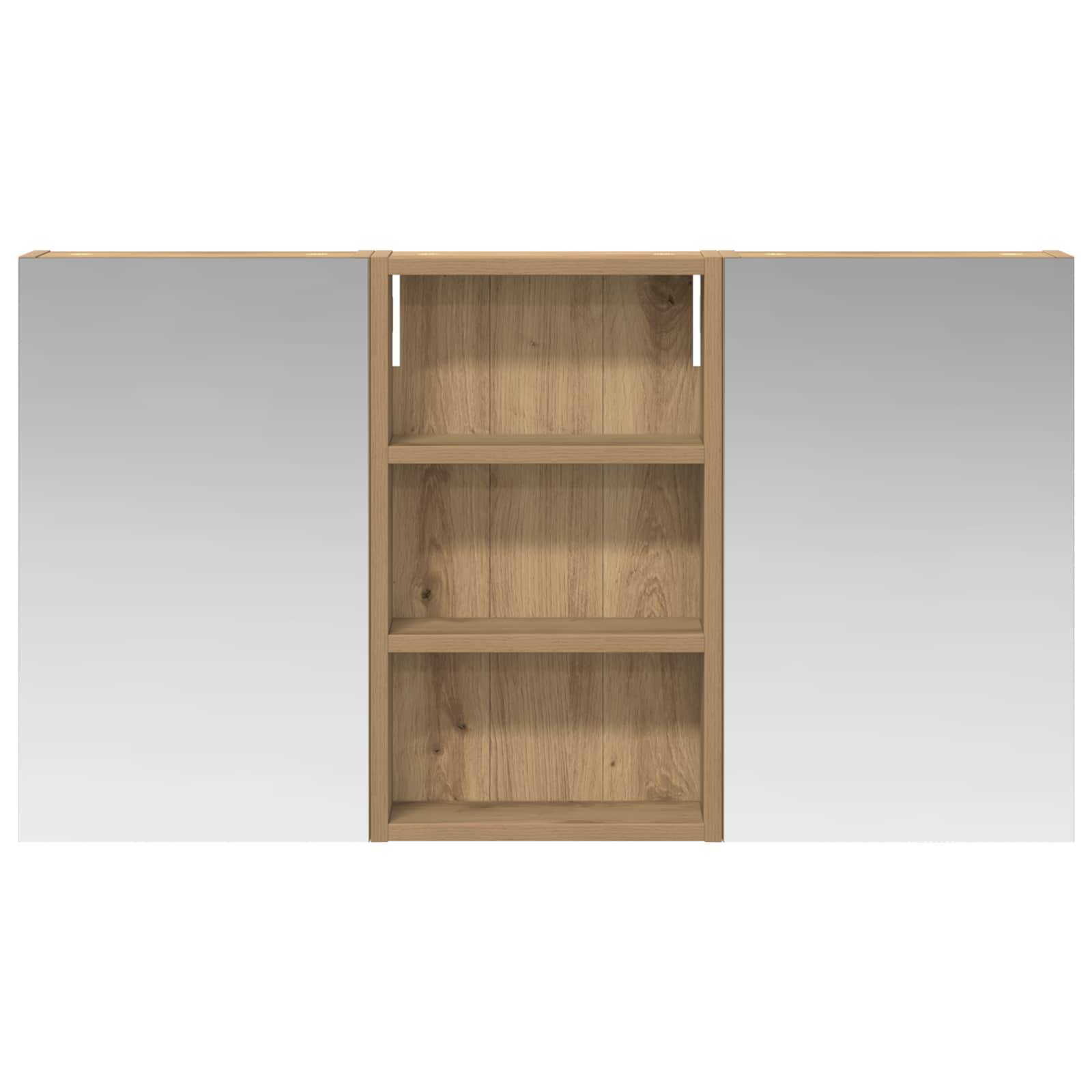 Badkamerkastenset 3 pcs 90 x 10,5 x 50 cm Bewerkt hout