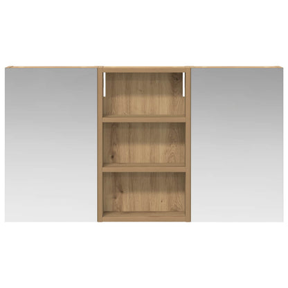 Badkamerkastenset 3 pcs 90 x 10,5 x 50 cm Bewerkt hout