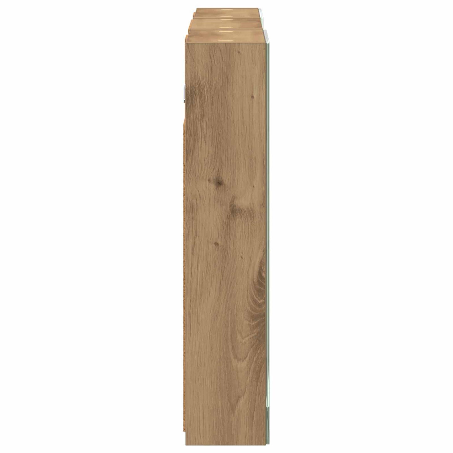 Badkamerkastenset 3 pcs 90 x 10,5 x 50 cm Bewerkt hout