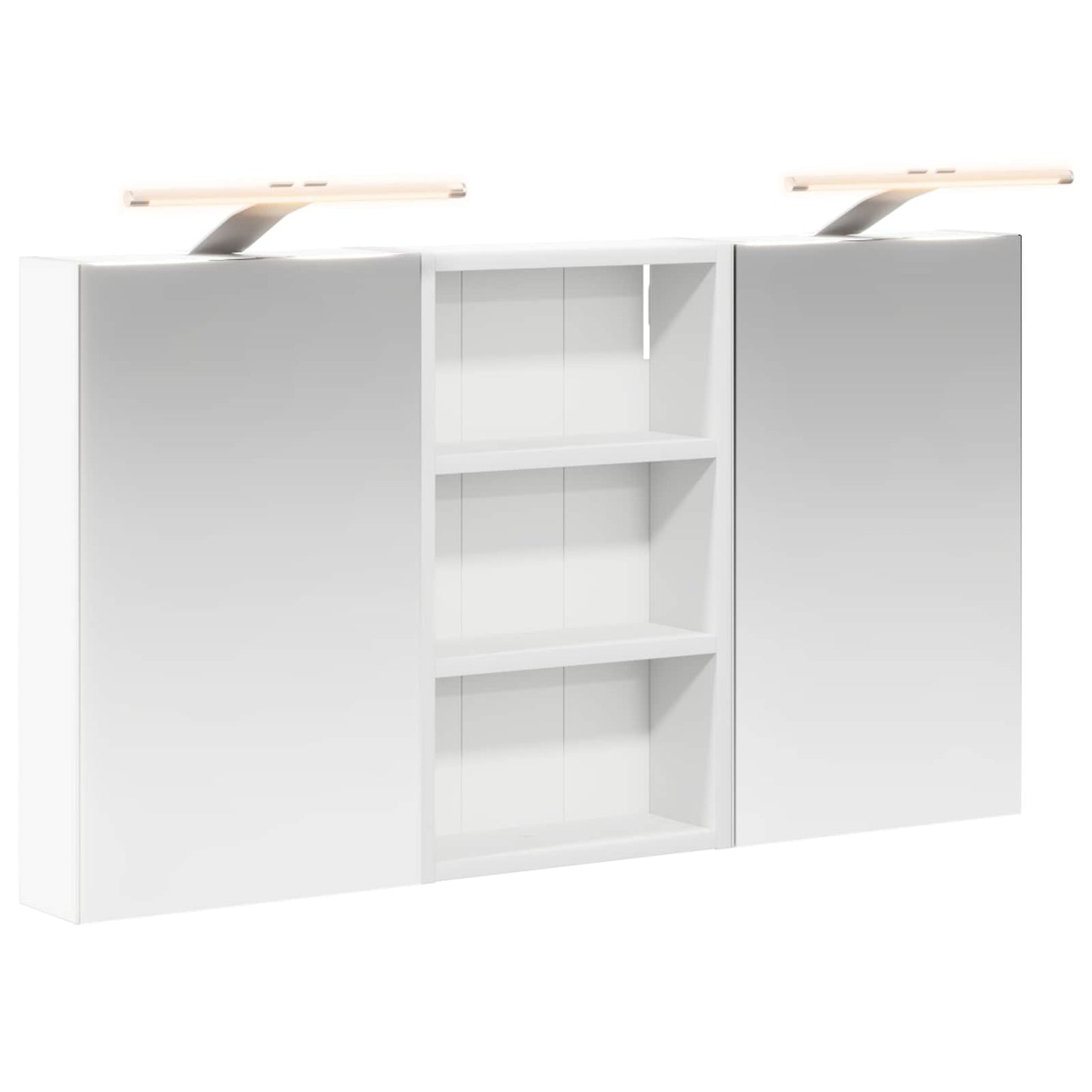 Badkamerkastenset 3 pcs 90 x 10,5 x 50 cm Bewerkt hout