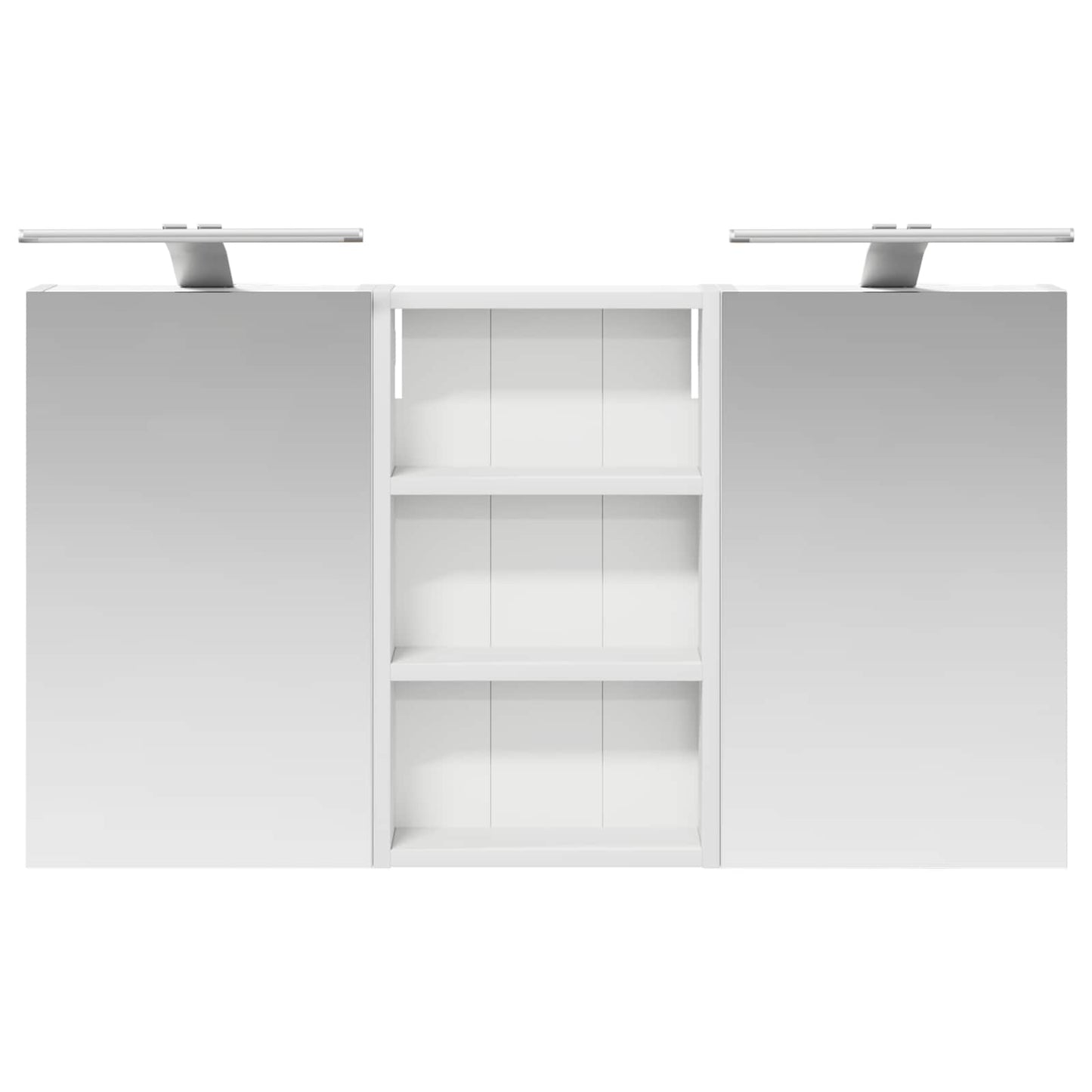 Badkamerkastenset 3 pcs 90 x 10,5 x 50 cm Bewerkt hout