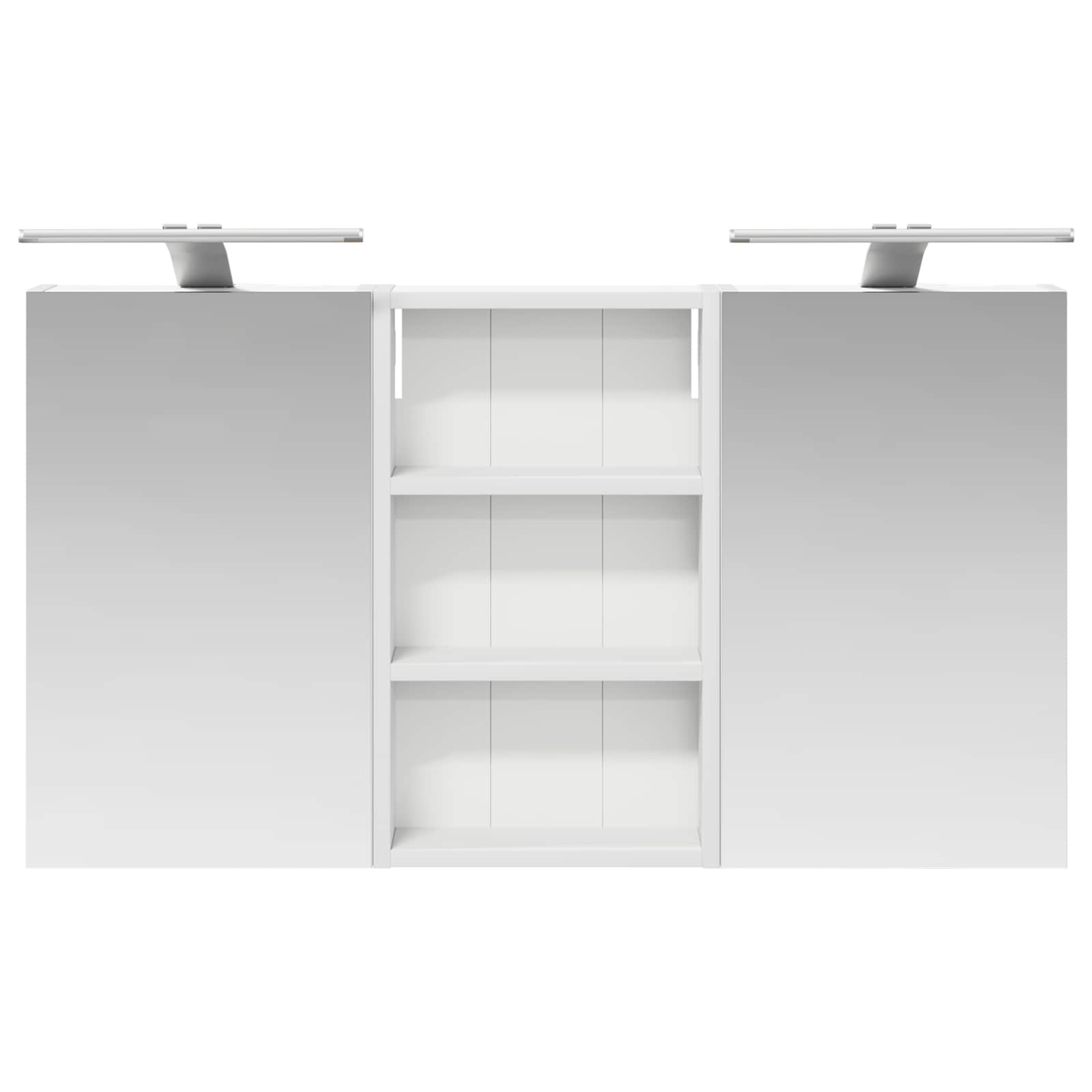 Badkamerkastenset 3 pcs 90 x 10,5 x 50 cm Bewerkt hout
