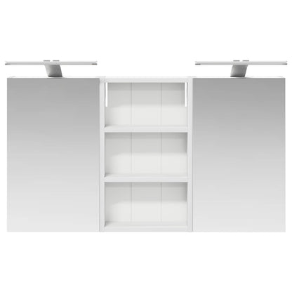 Badkamerkastenset 3 pcs 90 x 10,5 x 50 cm Bewerkt hout
