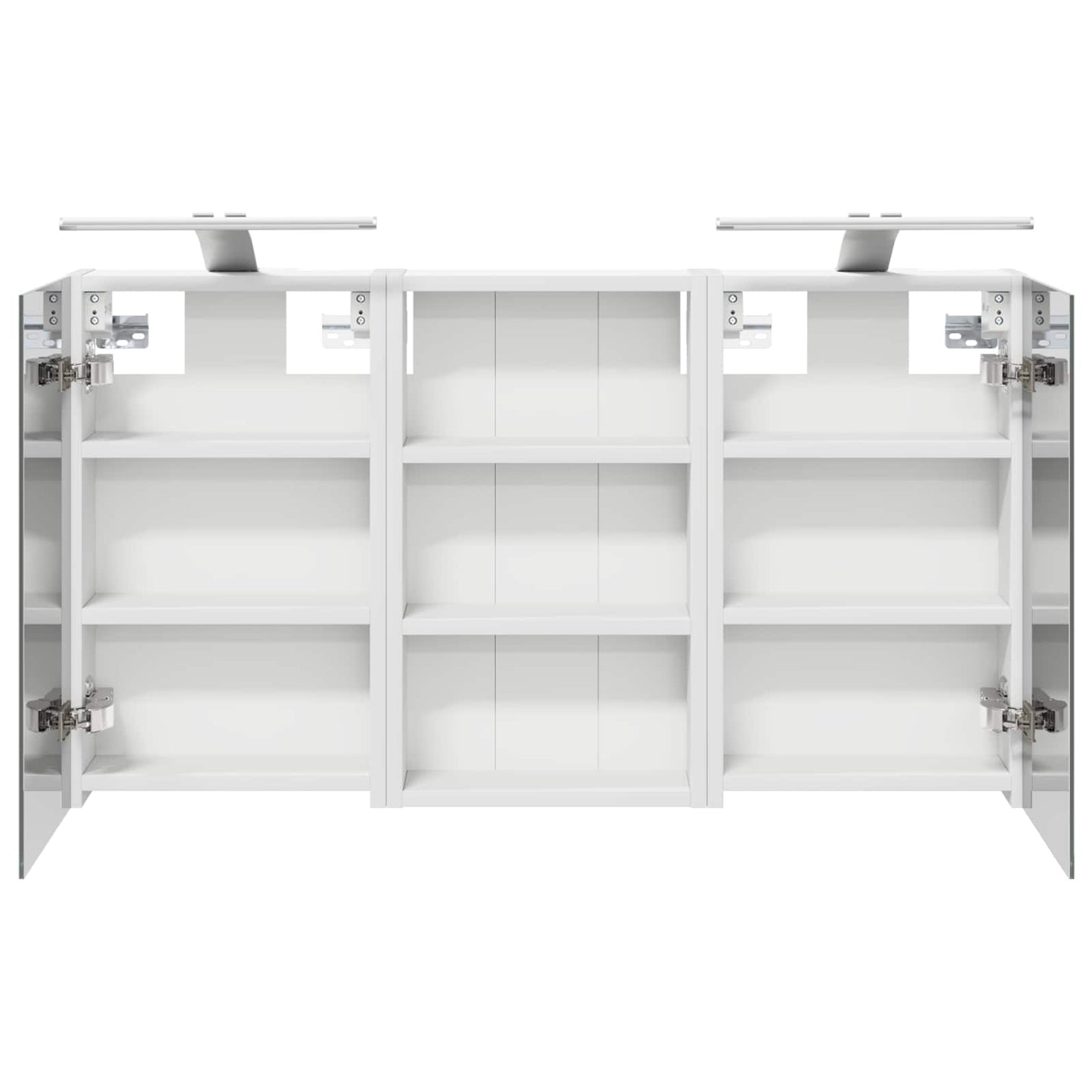 Badkamerkastenset 3 pcs 90 x 10,5 x 50 cm Bewerkt hout