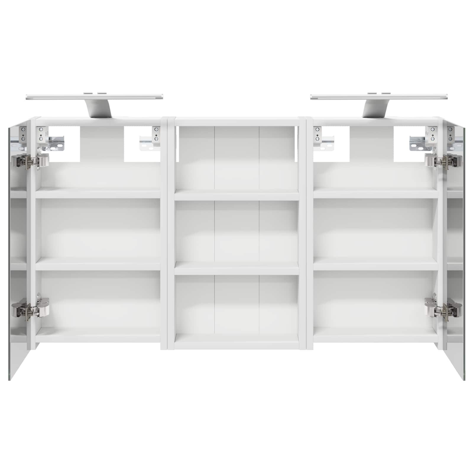 Badkamerkastenset 3 pcs 90 x 10,5 x 50 cm Bewerkt hout