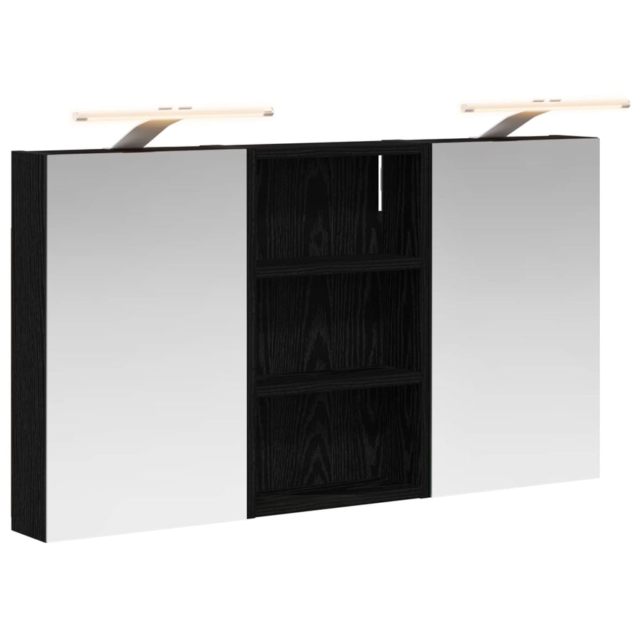 Badkamerkastenset 3 pcs 90 x 10,5 x 50 cm Bewerkt hout