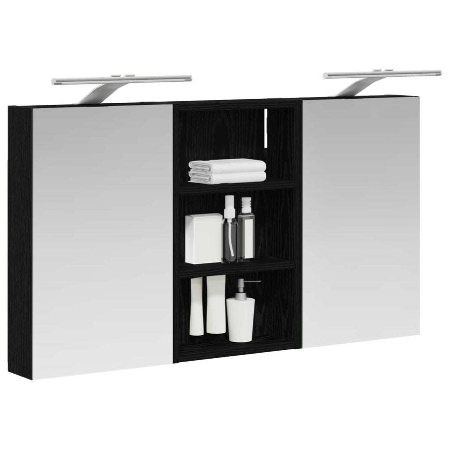 Badkamerkastenset 3 pcs 90 x 10,5 x 50 cm Bewerkt hout