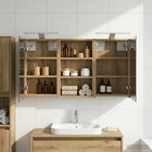 Bathroom Cabinet Set 3 pcs 90 x 10.5 x 50 cm Engineered Wood