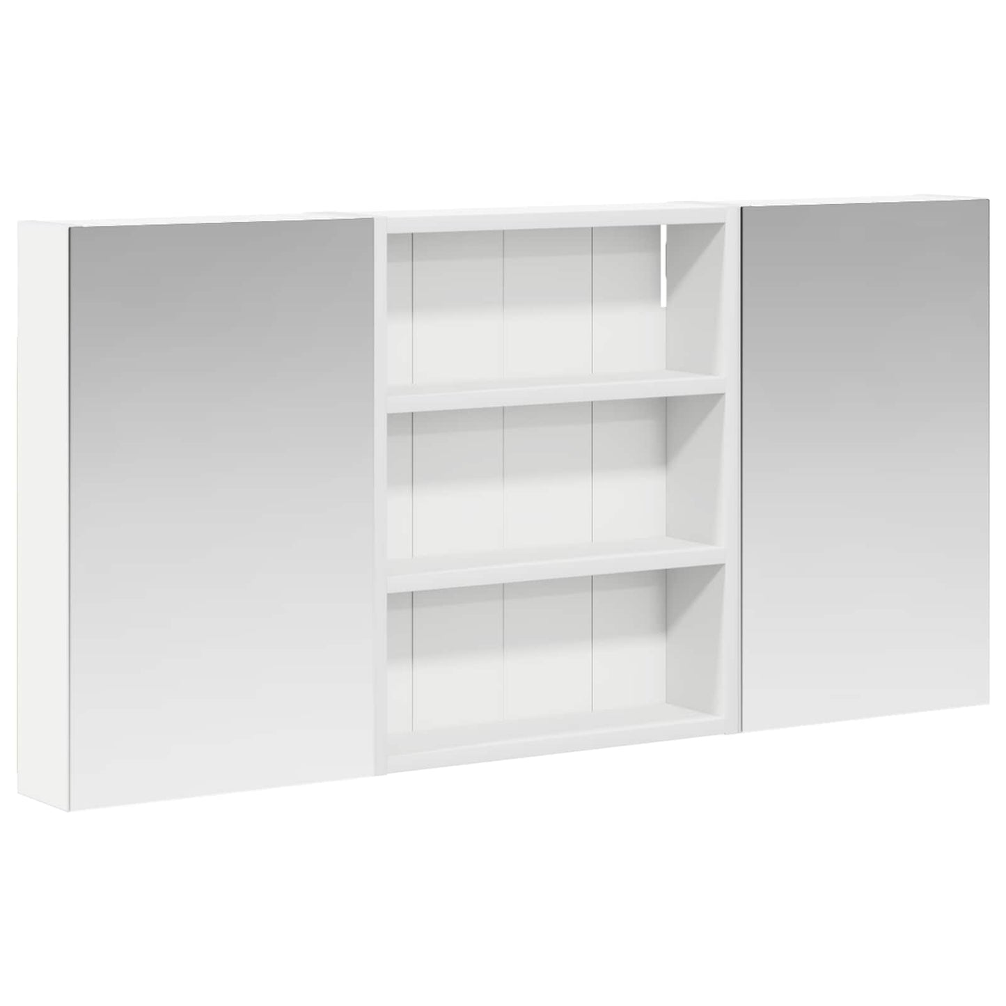 Badkamerkastenset 3 pcs 100 x 10,5 x 50 cm Bewerkt hout