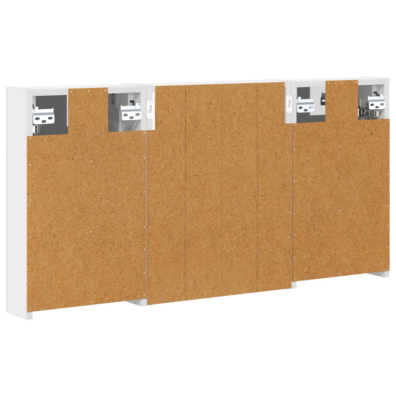 Badkamerkastenset 3 pcs 100 x 10,5 x 50 cm Bewerkt hout