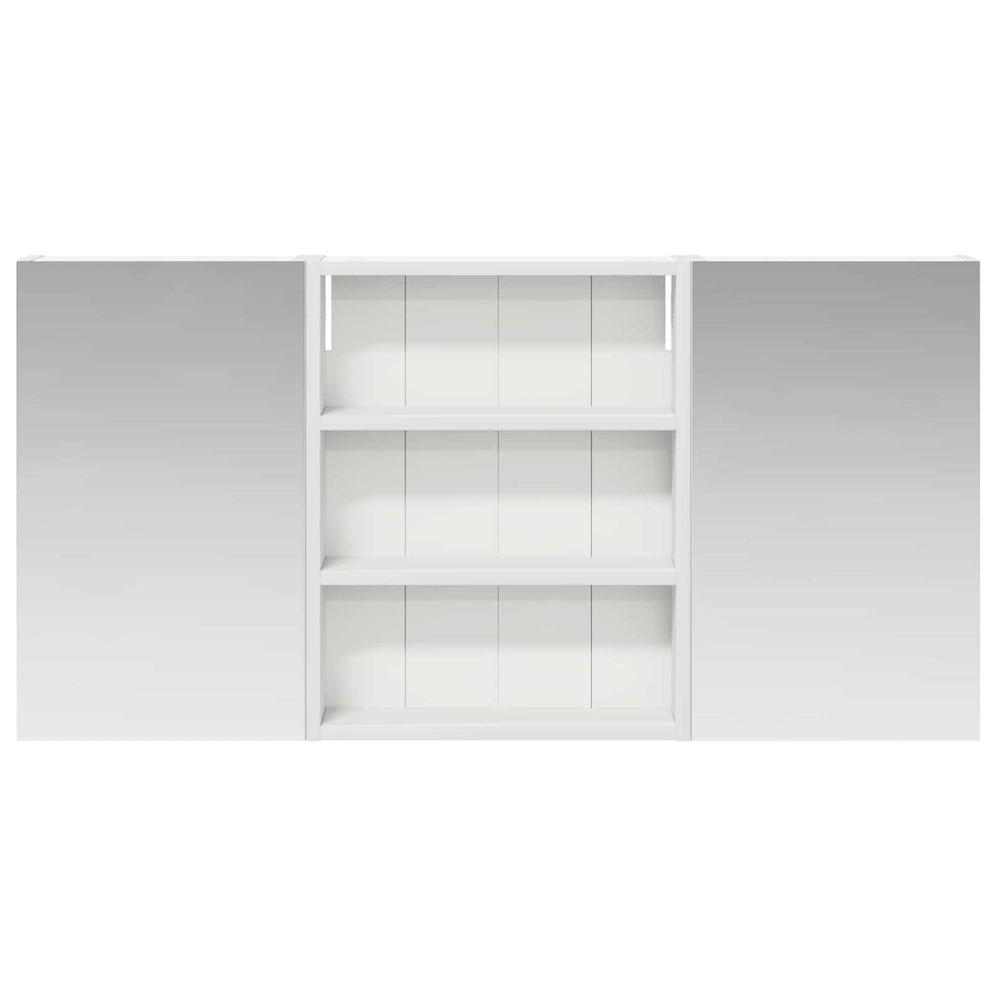 Badkamerkastenset 3 pcs 100 x 10,5 x 50 cm Bewerkt hout