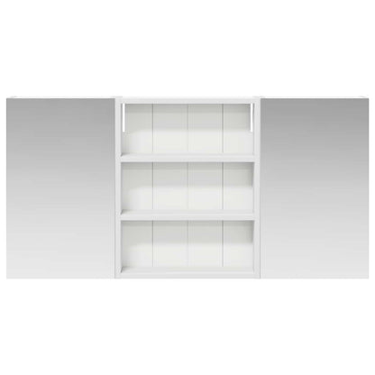Badkamerkastenset 3 pcs 100 x 10,5 x 50 cm Bewerkt hout