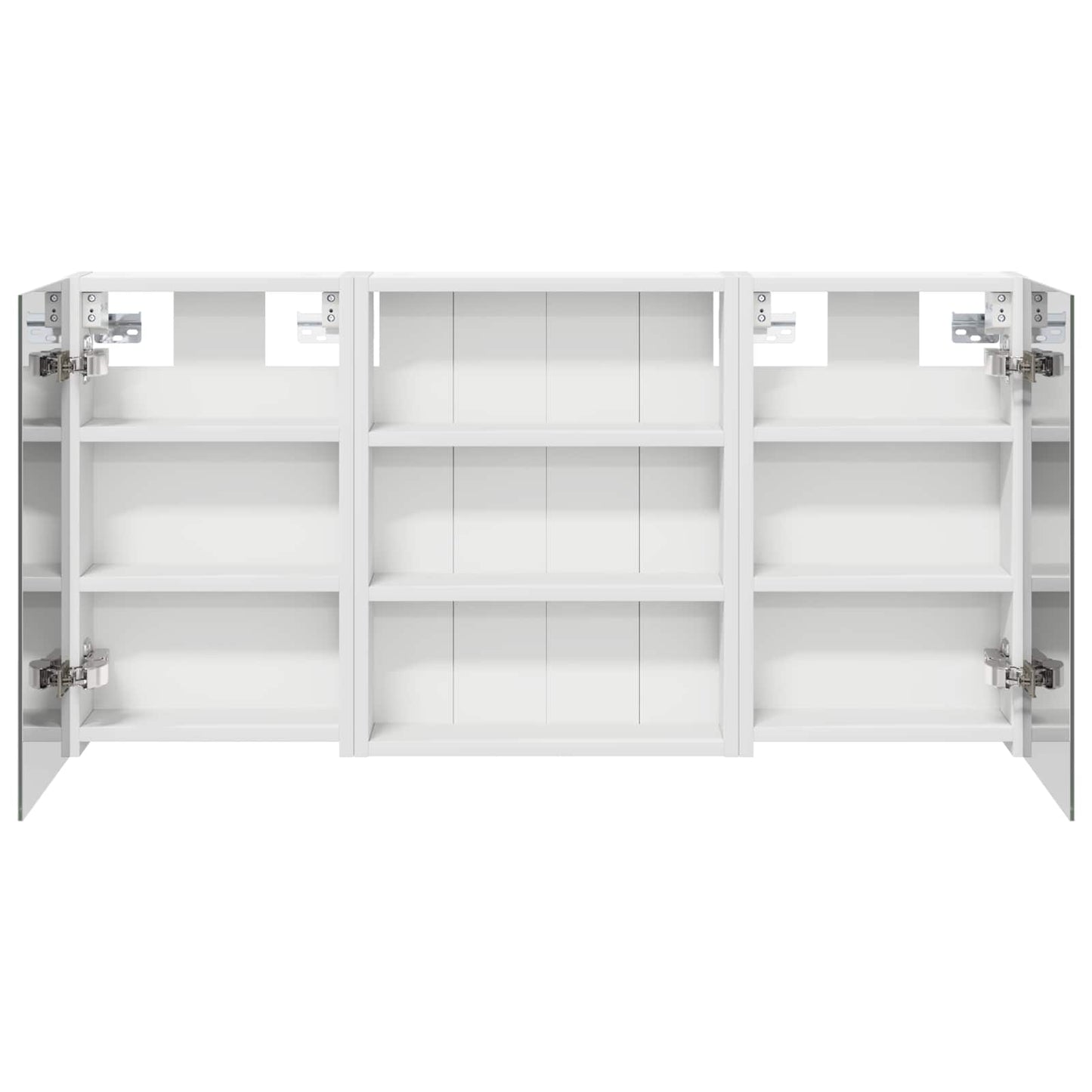 Badkamerkastenset 3 pcs 100 x 10,5 x 50 cm Bewerkt hout